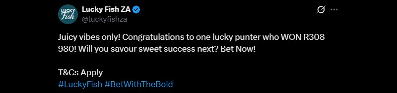 Twitter Lucky Fish R308K Slot Win